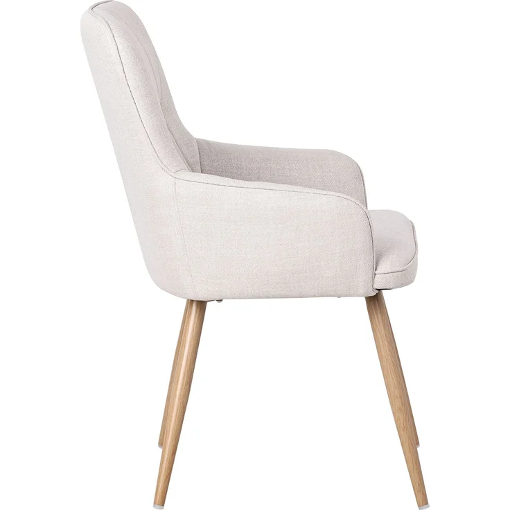 HOMAVO Esszimmerstuhl 4 Stück mit Armlehnen Stoff Ota 57x62x87cm, YZ3 – Bild 5