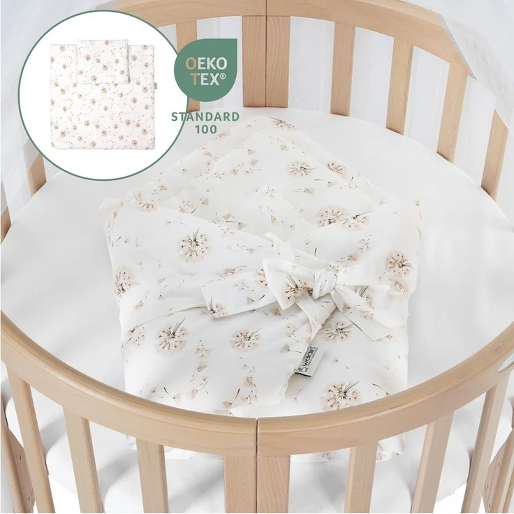 Waldin Babybett Mobiles Babybett OWAL aus Holz 7in1 mit Matratze, mitwachsend – Bild 3