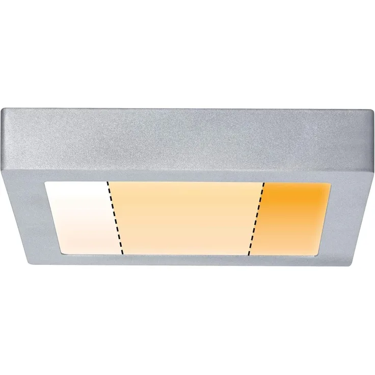 Paulmann No. 79794 LED Panel Carpo eckig 13 W Chrom matt 22,5 cm 3 Stufen dimmbar