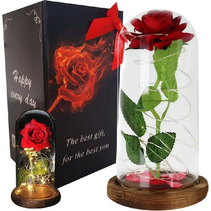 VERK GROUP Geschenkbox Ewige Rose im Glas Rose Geschenke für Frauen