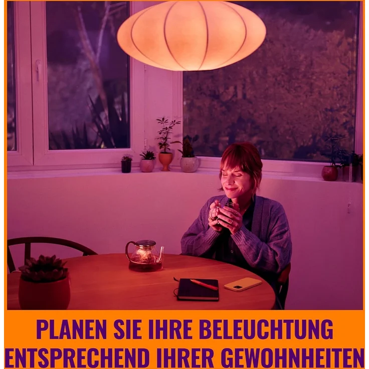 Wiz Smart LED A60-Lampe, Color und Tunable White, E27-Sockel, äquivalent 60 W, 2200–6500 K, 806 Lumen, dimmbar, funktioniert mit Alexa, Google Assistant, und Apple Home, 2er Pack – Bild 7