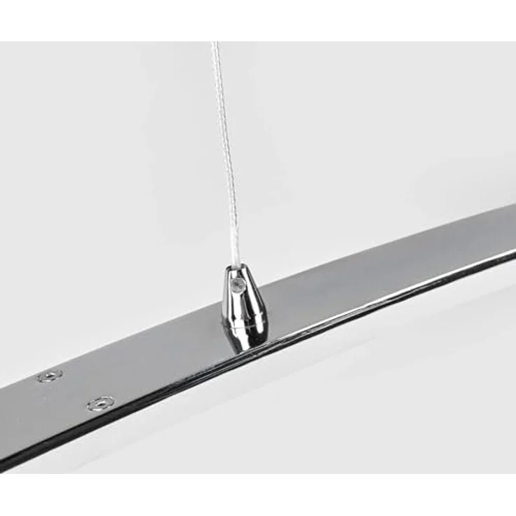 Lucande LED-Pendelleuchte Lorian, 99 cm, chrom mit satinierter Diffusor für gleichmäßige Lichtverteilung – Bild 5