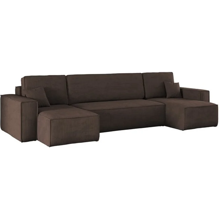 Kaiser Möbel Ecksofa mit schlaffunktion und bettkasten, Couch U-form BEST stoff Poso, Schlaffunktion, Bettzeugaufbewahrung, universal – Bild 4