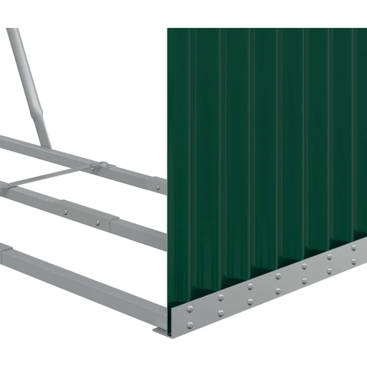 vidaXL Kaminholzunterstand Grün 120x45x100 cm Verzinkter Stahl 364543 – Bild 9