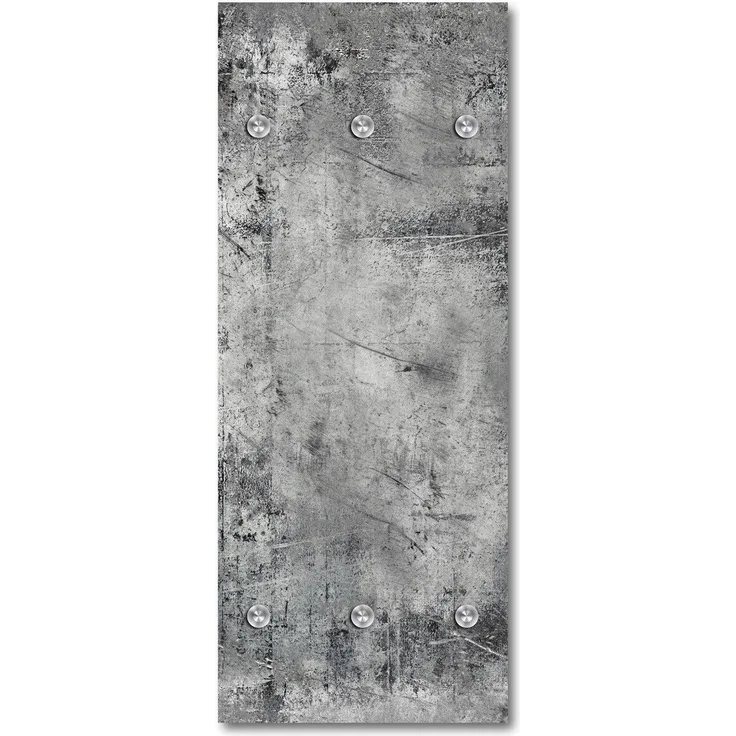 Queence Garderobe - "Ravyn" Druck auf hochwertigem Arcylglas inkl. Edelstahlhaken und Aufhängung, Format: 50x120cm