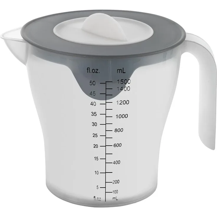 METALTEX Rührbecher 1,5 l mit Deckel und Anti-Rutsch-Boden