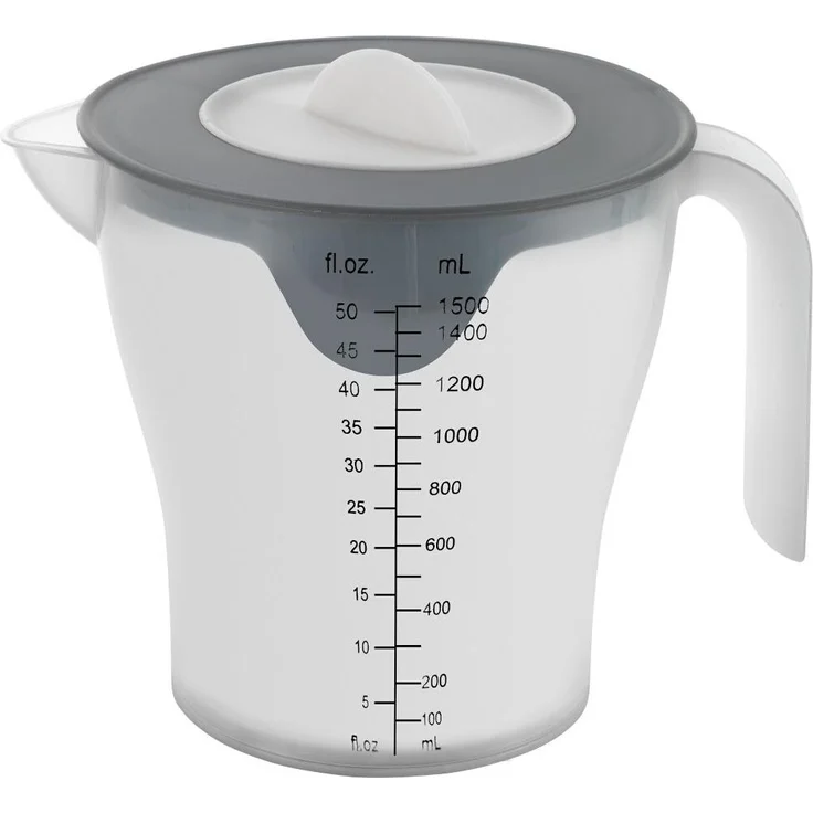 METALTEX Rührbecher 1,5 l mit Deckel und Anti-Rutsch-Boden – Bild 1