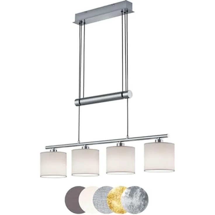 lightling Pendelleuchte Marita, höhenverstellbar, ohne Leuchtmittel, moderne Pendellampe, weiß – Bild 2