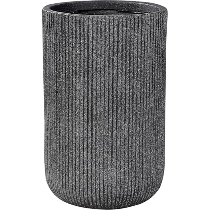 Blumentopf schwarz rund 30 x 30 x 49 cm EANTIO