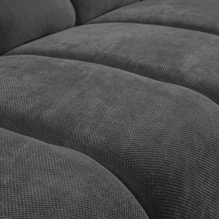 Beautysofa Sessel mit Metallbeine in schwarzer VOLARE (modernes Design, Rücken mit Hauptstoff), viele Farbvarianten, auch im Set mit Sofas erhältlich – Bild 3