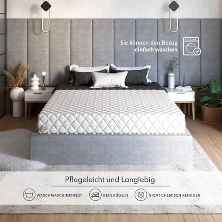 Kaltschaummatratze SELECT Matratze 90x200, 140x200, 180x200 cm & weitere Größen, FDM, 29 cm hoch, (Allergiker geeignet) – Bild 6