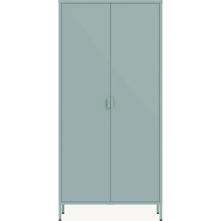 Kleiderschrank Esteli 170x80x45 cm Stahl Minzgrün [en. casa] – Bild 6