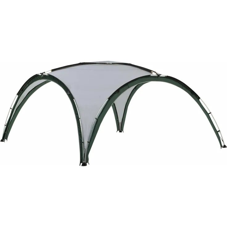 Coleman Event Shelter, Deluxe 4,6x4,6 m, Pavillon wasserdicht, stabiles Partyzelt mit Stahlgestänge, Gazebo, Eventzelt, Sonnenschutz SPF 50+, hellgrau-grün