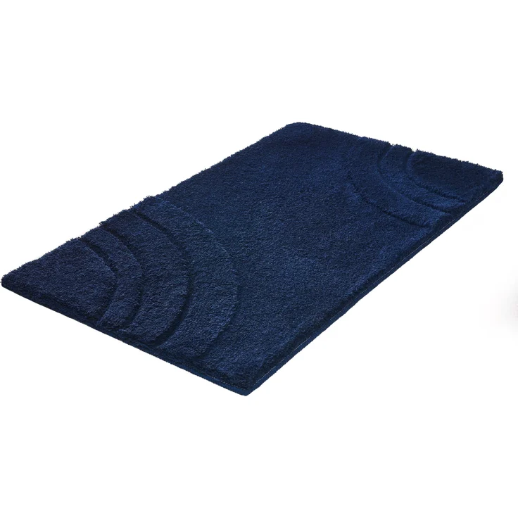 Kleine Wolke Badteppich SATURN LBH 100x60x2.50 cm blau Badematte Badvorleger Duschvorleger Duschmatte Badeteppich – Bild 1