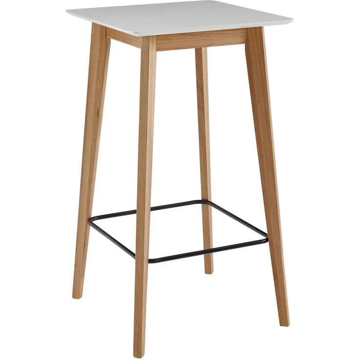 Stehtisch 60 x 110 x 60 cm Weiß – Bild 1