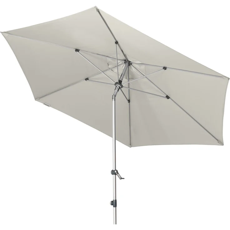 Doppler 'Expert 320 Auto Tilt' Sonnenschirm mit Kurbel, Alugestell / Polyester hellgrau, Ø 320 cm – Bild 5