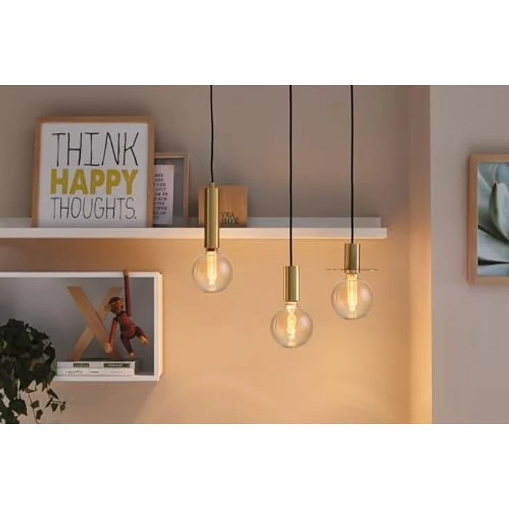 Paulmann LED-Lampe E27 3,5 W Arc 1.800K G125, goldfarben, dekorative Globelampe mit warmem Goldlicht – Bild 6