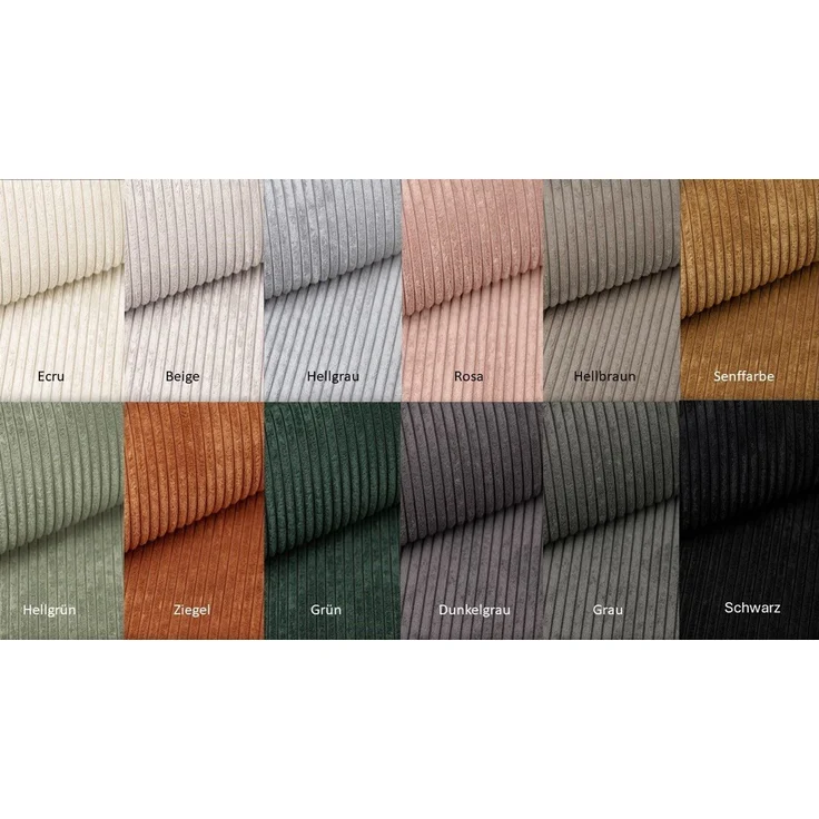 Kaiser Möbel Ecksofa Designer, Sofa L form MODENA stoff Poso, Dekorative Kissen, viele Farben, bequem – Bild 3