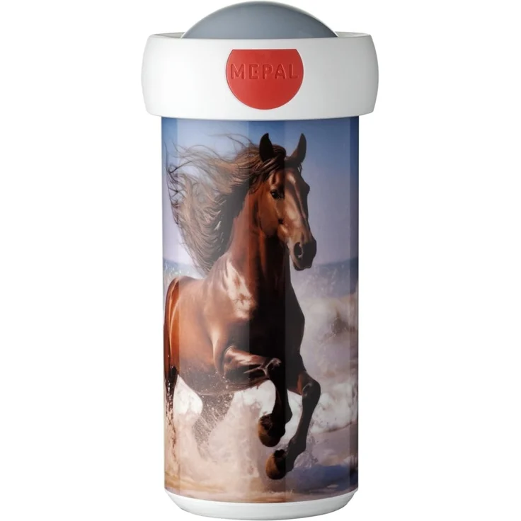 Mepal - Verschlussbecher Campus - Trinkbecher - Auslaufsicherer Wasserflasche für Kinder - Wiederverwendbarer Becher - BPA-frei & Spülmaschinenfest - 300 ml - Wild Horse – Bild 1