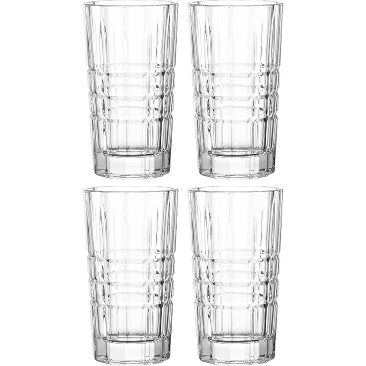 LEONARDO Longdrinkglas SPIRITII, Glas, 260 ml, 4-teilig