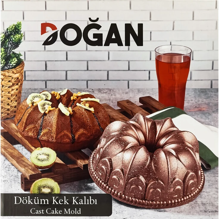 Guss-Backform Ø 23 cm – Schwarze Kuchenform mit eleganter Struktur – Bild 5