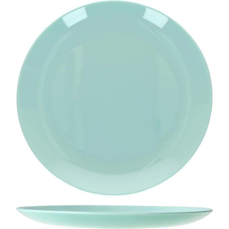 MamboCat Speiseteller 6er Set Mint flache Speiseteller aus Glas 24,4cm Grillplatte – Bild 4