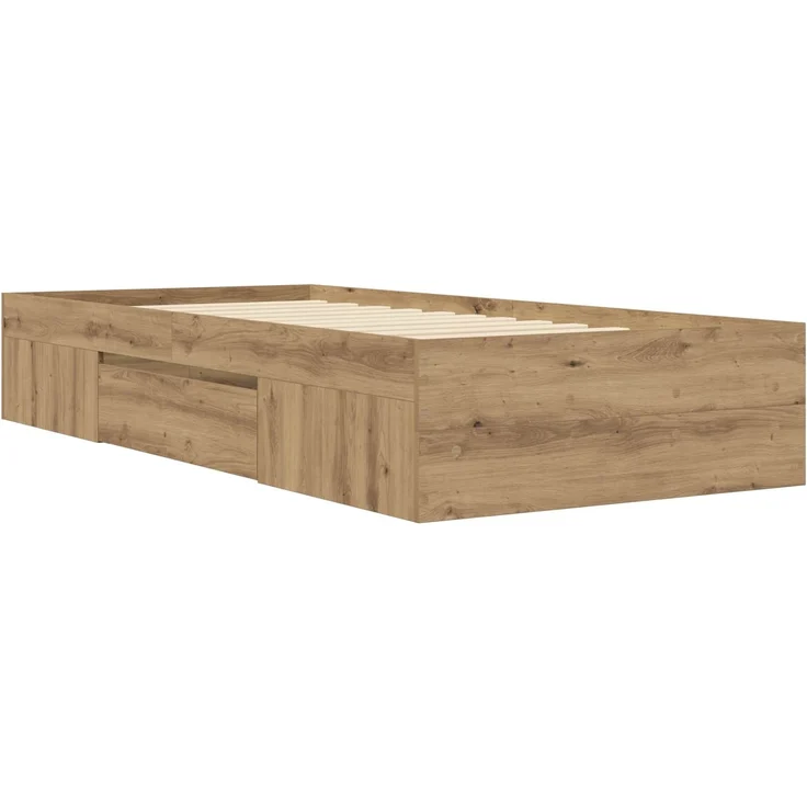 vidaXL Bettgestell mit Stauraum Kunsthandwerk Eiche 80 x 200 cm 3429692 – Bild 7
