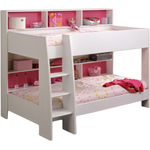 Parisot 'Tam Tam' Etagenbett weiß/pink 90x200