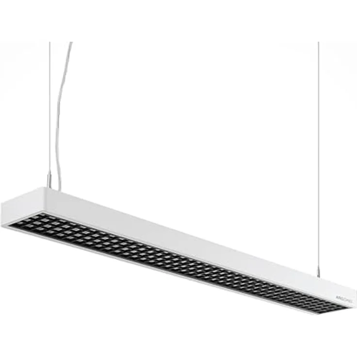 Arcchio LED Büroleuchte Susi, 2-flammige Pendelleuchte in Weiß aus Aluminium, energiesparend mit Leuchtmittel inklusive – Bild 1