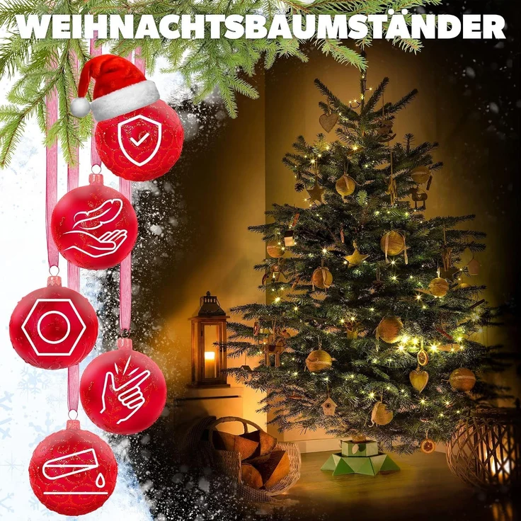 KADAX Weihnachtsbaumständer Weihnachtsbaumständer Baum bis 2 m – Bild 2