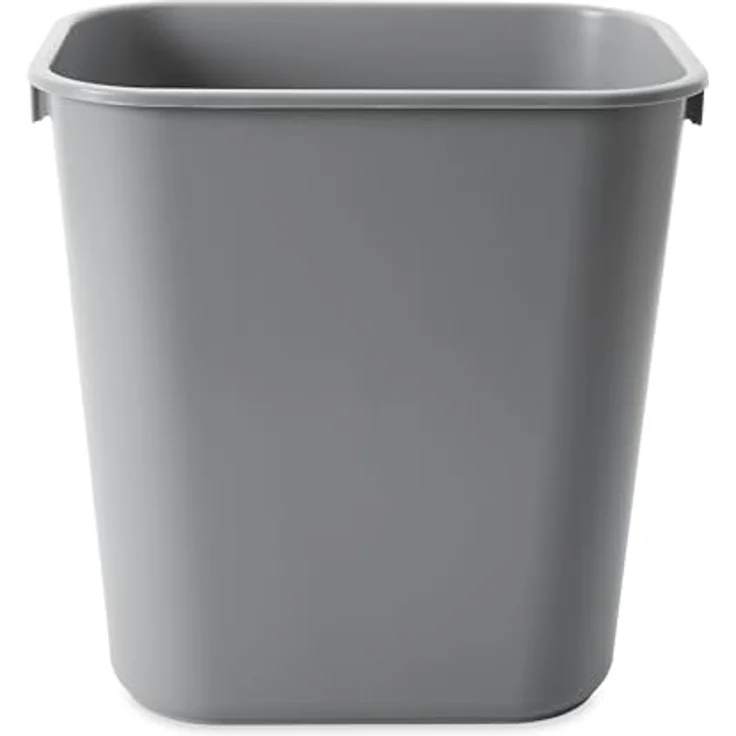 Rubbermaid 13-5-8-Inch LLDPE Rectangular Small Deskside Trash Can - Grey – Bild 4