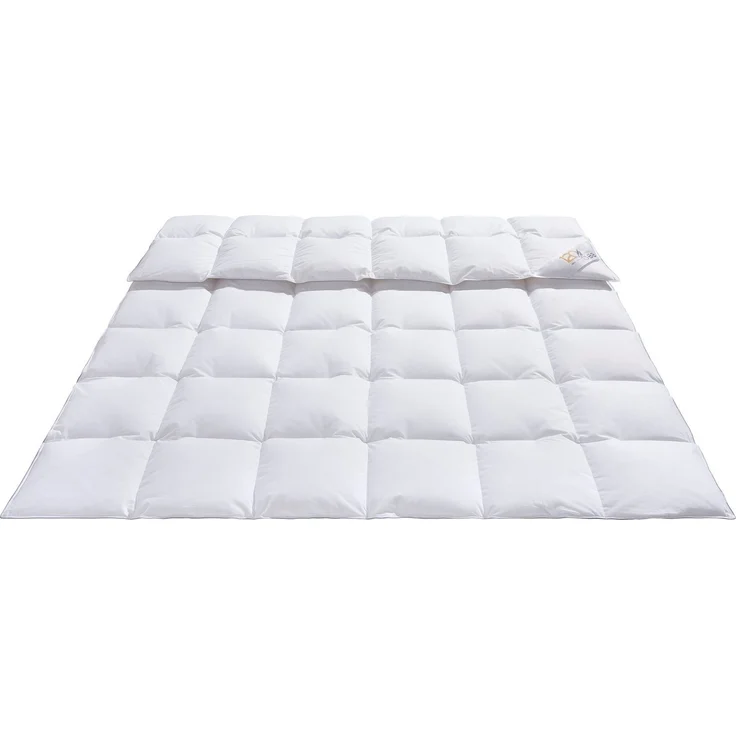 OBB Daunenbettdecke Edition 120 Jahre, Bettdecken für Sommer und Winter, Ganzjahresdecke, Füllung: 90%Daunen, 10% Federn, Bezug: 100% Baumwolle, Bettdecke 135x200 cm, 155x220 cm & weitere Größen, Made in Germany – Bild 2