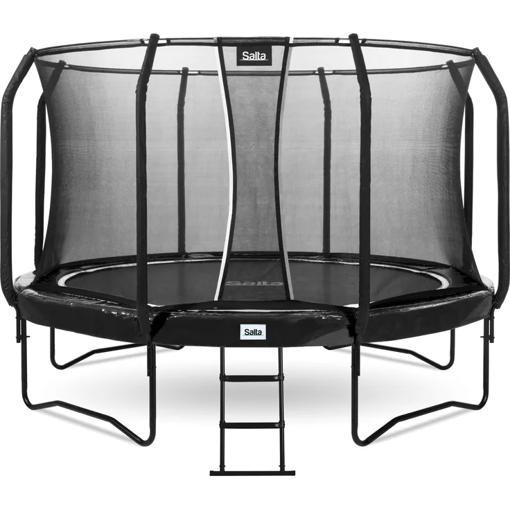 Salta 'First Class' Trampolin inkl. Leiter und Sicherheitsnetz, rund, Metall schwarz, Ø427x271 cm