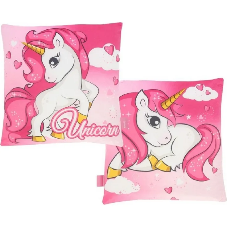 Unicorn Kissen 1-Stück Magisches Dekokissen für das Kinderzimmer