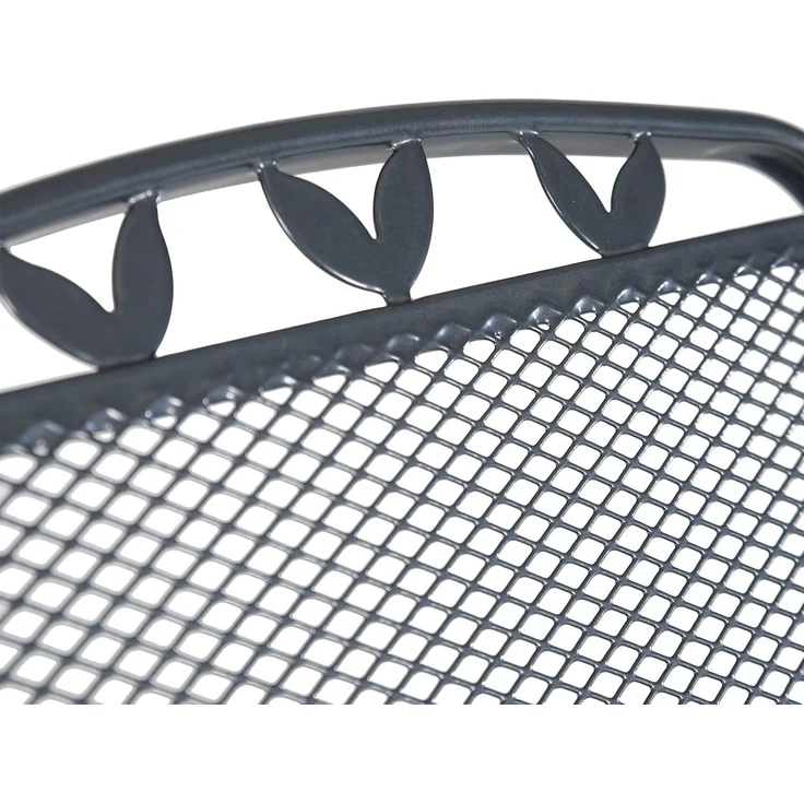 greemotion Rollliege Toulouse, aus Stahl im Streckmetall-Design, ca. 190 x 56 x 70 cm, Eisengrau – Bild 5