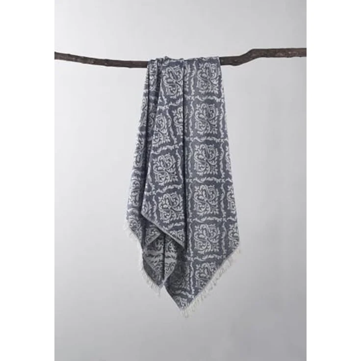 Mijolnir 'Barok - Dark Blue' Fouta (Strandtuch), Dunkelblau, 90x170 cm – Bild 3