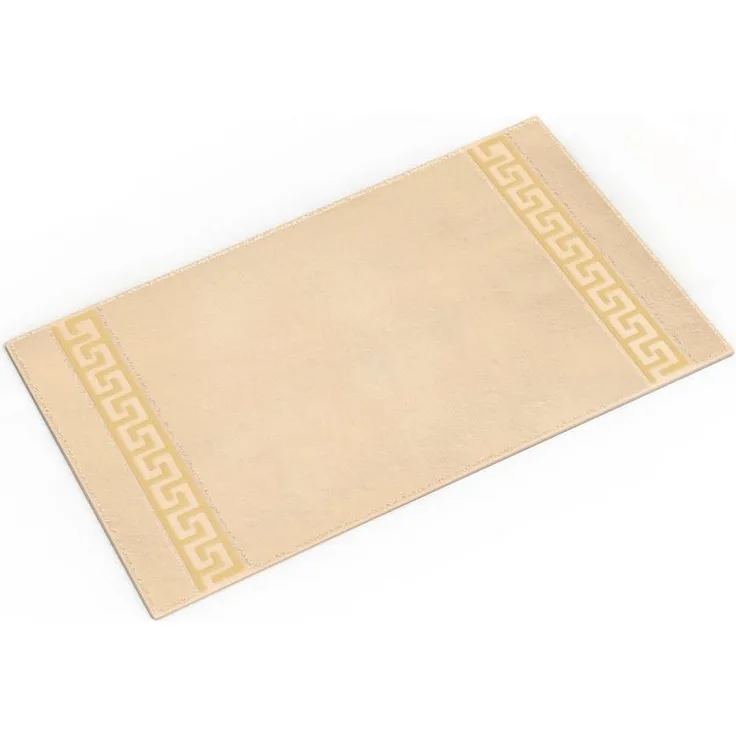 Belle Arti Badematte Badematte Badvorleger Duschmatte Badezimmerteppich Mäander rutschfest, rutschhemmend beschichtet, mit Noppen an der Unterseite, eingestickt, antirutsch, fußbodenheizunggeeignet, schnelltrocknend, weich, antiallergisch, Baumwolle, B...