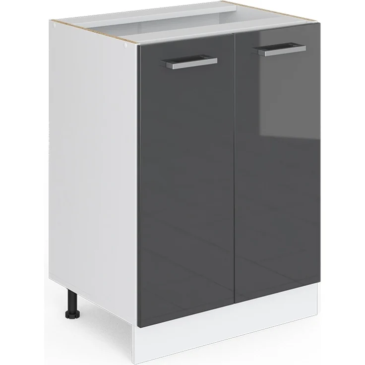 Küchenfront R-Line Anthrazit Hochglanz 59.2 x 71.3 cm Möbelfront für den Unterschrank Vicco – Bild 5