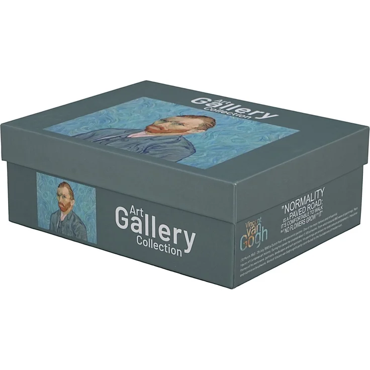 DUO ART GALLERY 2er-Set Espressotasse mit Untertasse PORTRAIT OF Van Gogh, New Bone China Porzellan – Bild 6