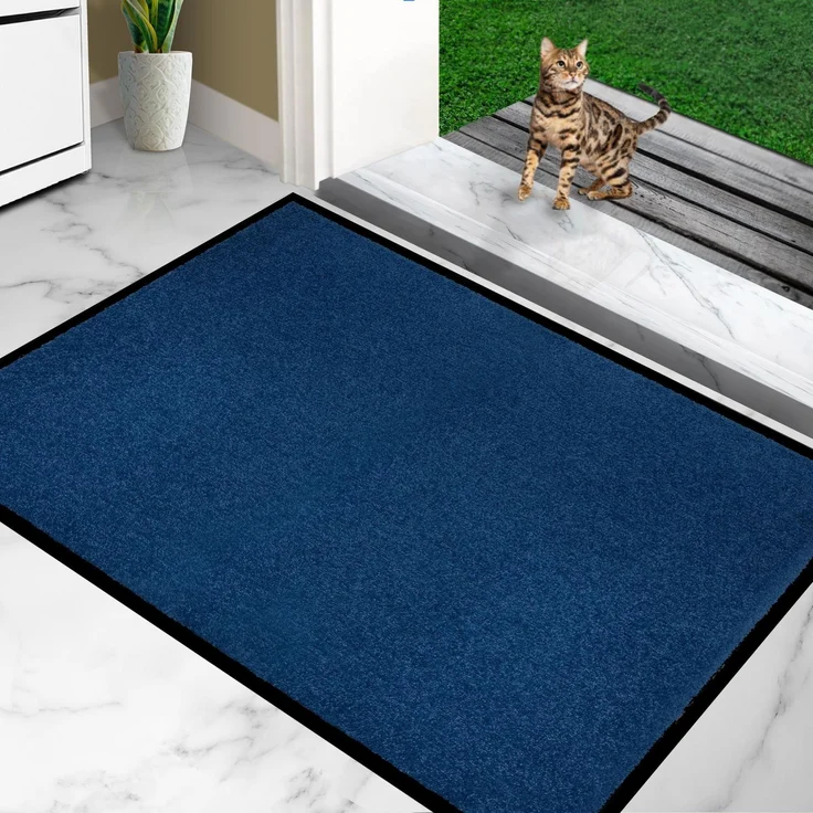 Furni24 Fußmatte - Blau, 80 x 120 cm – Bild 2