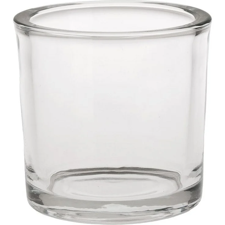 matches21 HOME & HOBBY Dekovase Glastopf Pflanzgefäß Glasvase rund Vase dickes Glas Ø 9x8 cm (1 St) – Bild 1