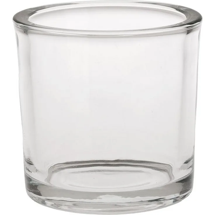 matches21 HOME & HOBBY Dekovase Glastopf Pflanzgefäß Glasvase rund Vase dickes Glas Ø 9x8 cm (1 St)