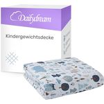 Dailydream Gewichtsdecke Kinder Therapie-Bettdecke aus Baumwolle, 2,3Kg, 90x120 cm, Motiv ABC