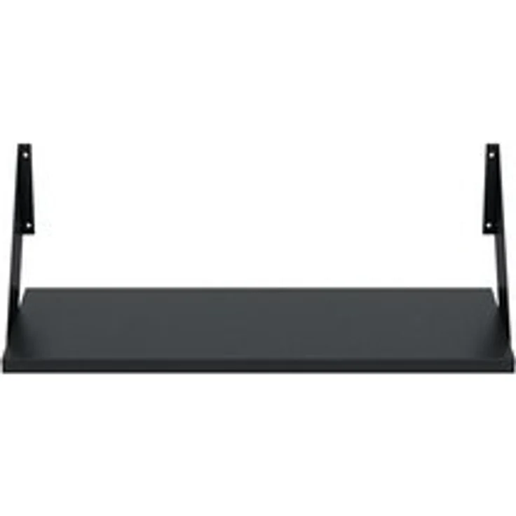 AKKE Wandregal, Hängeregal FLAT modern mit schwarzen Befestigungen 2mm PVC LOFT – Bild 6