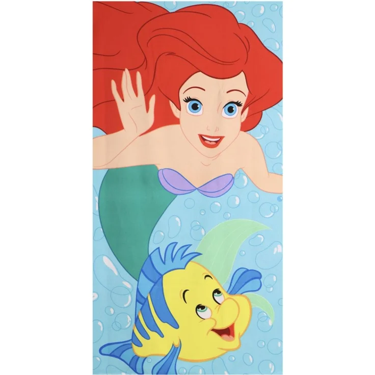 Disney Arielle, die Meerjungfrau Polyester Strandtuch für Kinder 70 × 140 cm 250 gsm – Bild 1