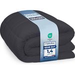 Utopia Bedding Bettdecke mit Polyesterfüllung, Mikrofaser Grau, 200x200 cm