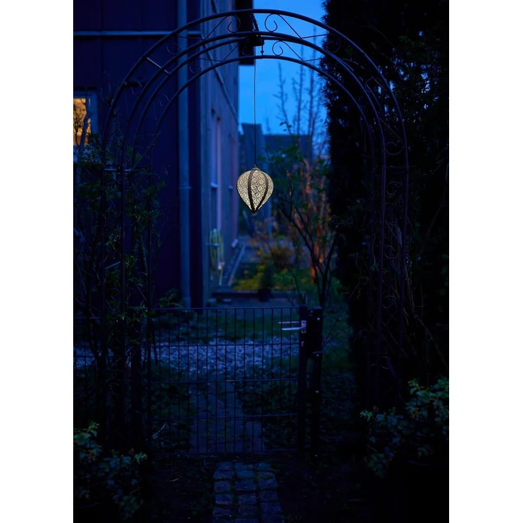 Northpoint LED Gartenleuchte LED Solar Metall Hängeleuchte LED Windlicht Dekolampe Dämmerungssensor – Bild 8