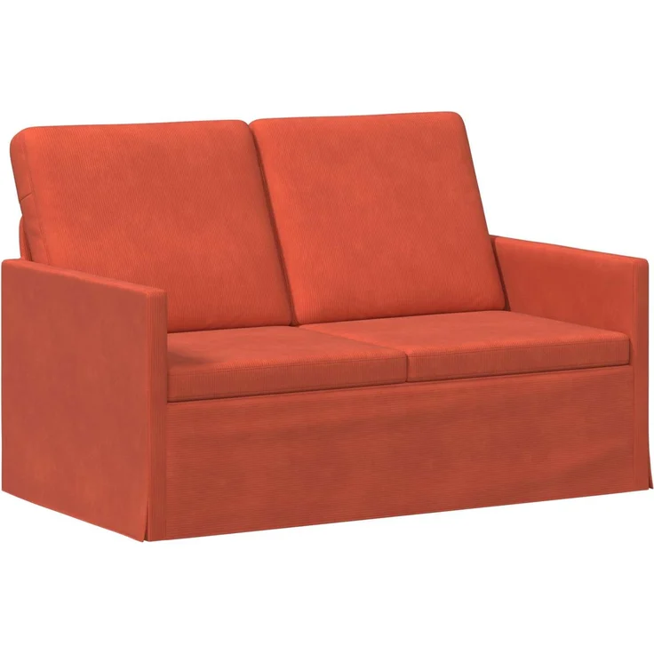 vidaXL Sofa-Set 2 pcs Rot-Orange Cordstoff 3433247 – Bild 3