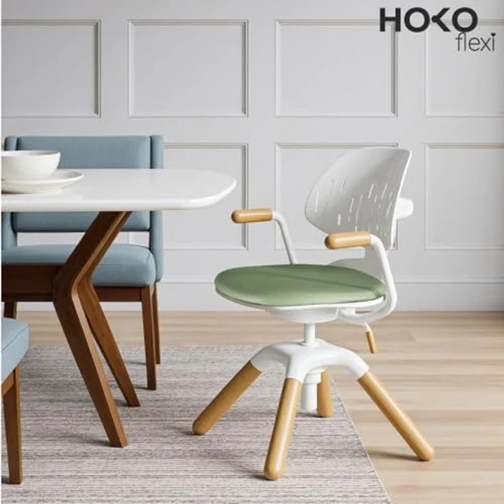 HOKO Kinderstuhl Höhenverstellbarer, mitwachsender Kinder Stuhl (Ergo Study Kid Kinder Schreibtisch Stuhl, Sitz und Rücken separat verstellbar. Ergonomisches Sitzen für Kinder, 1 St) – Bild 3