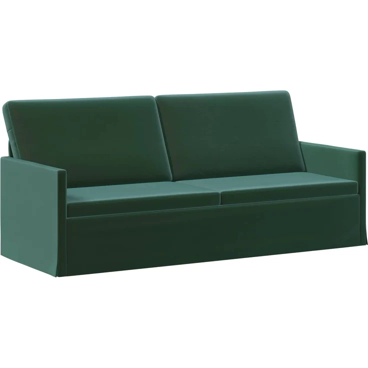vidaXL 3-Sitzer Sofa Dunkelgrün 190 x 81 x 82 cm Samt (V) 42041122 – Bild 1